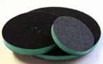 6"-6H x 3/8"thick medium soft foam Loop/Hook Interface Pad  for 6-Hole Hook-on discs