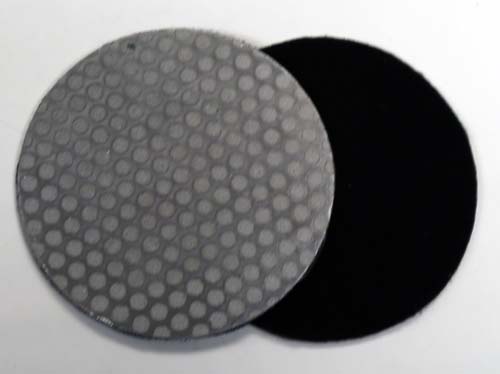 3" dia grit 60 Rigid Composite Hook/Loop Excalibur Diamond Disc