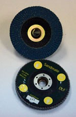  4 1/2"x 5/8/"-11 dia S-Type Quick-Change Premium Zirconium Flap discs with grinding aid Type 29 Grit 60