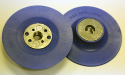 Back-up pad 100mm dia x 10mm-1.5 for fiberdiscs,surface conditioning and cloth discs color blue 5/8 or 16mm center hole
