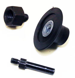4"x 5/16"-18 thread QC-R type Pad set med. 19,000rpm incl. 1/4" shaft and 5/8"-11 adaptor nut