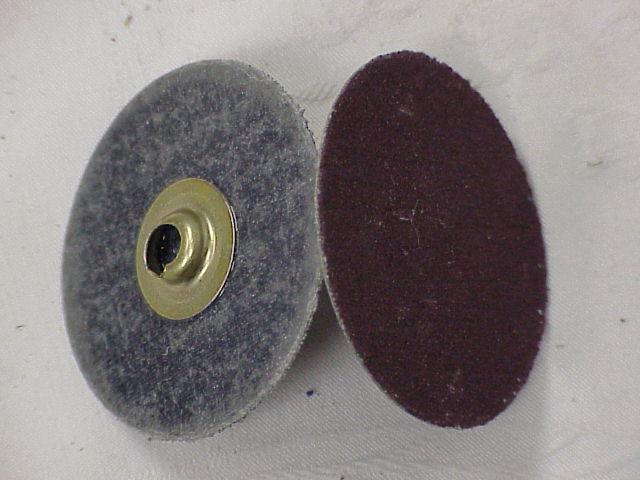 1 1/2" dia Quick Change S-Type Al/Ox Polyester Cloth grit 36